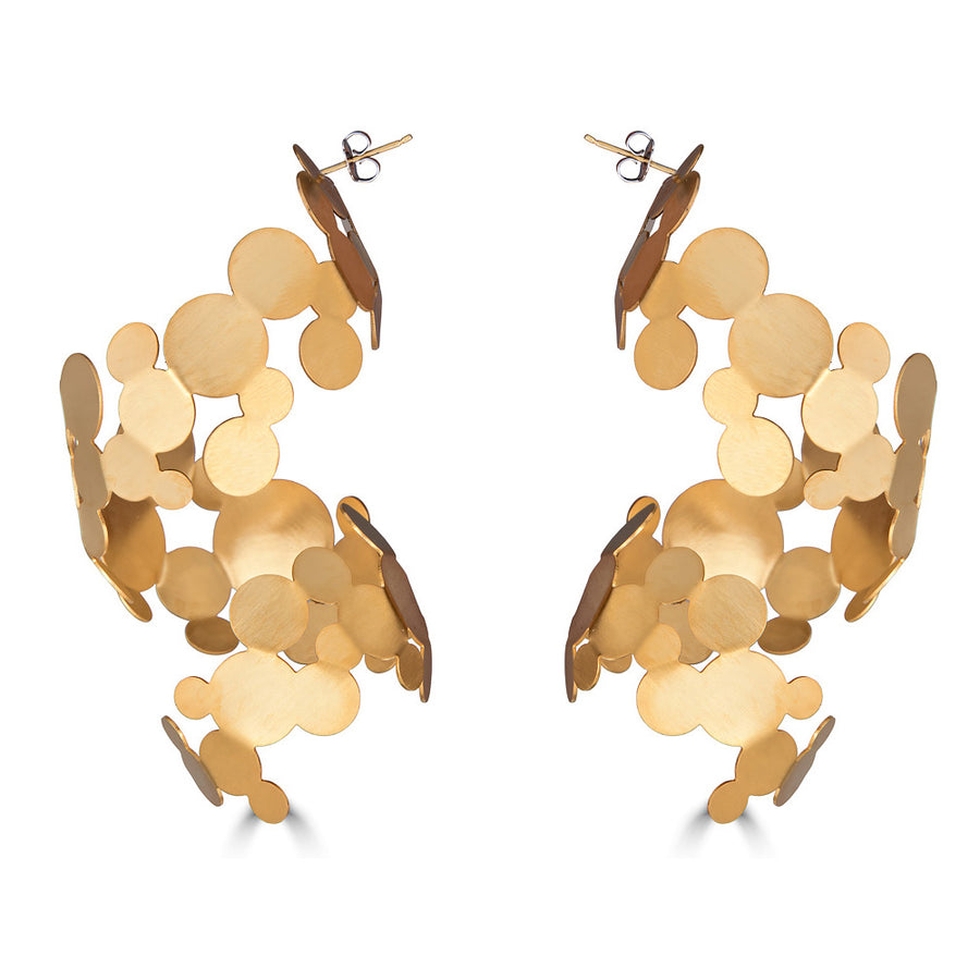 Cascading Gold Earrings